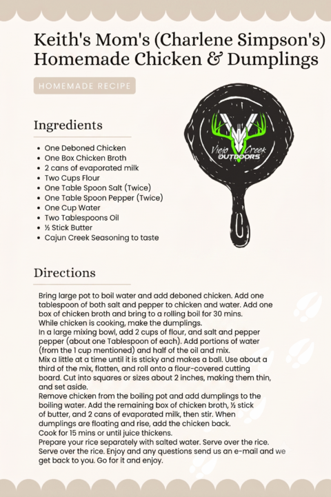 Keith's Mom's Recipe