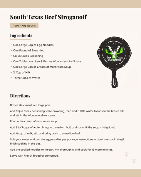 South Texas Beef Stroganoff Recipe